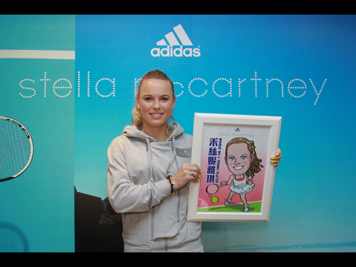 Image : Caroline Wozniacki, Tennis Player (Denmark) - World No. 1 on WTA Tour
