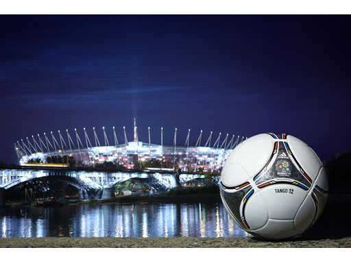 adidas Tango 12 outside the National Stadium in Warsaw adidas Tango 12 outside the National Stadium in Warsaw
