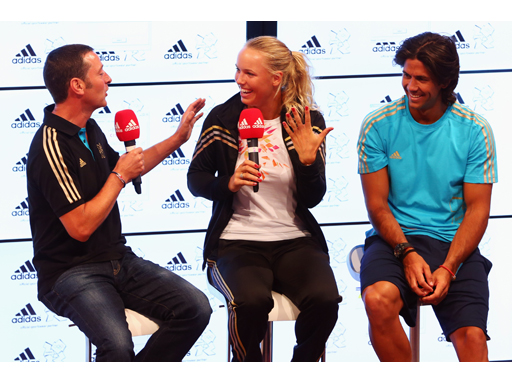 Image : Fernando Verdasco and Caroline Wozniacki
