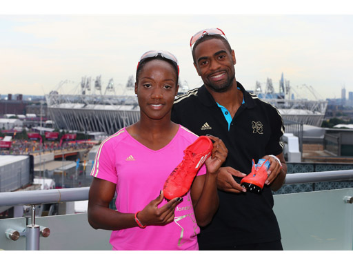 Image : Tyson Gay with Kelly-Ann Baptiste