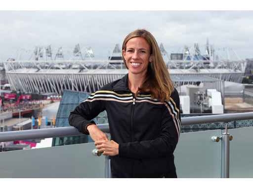Image : Morgan Uceny at the adidas London 2012 media Lounge