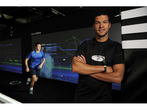 Michael Ballack at the adidas lab Michael Ballack at the adidas lab