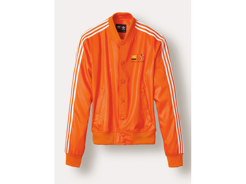 Pharrell Williams Satin Snap Trainingsjacke Pharrell Williams Satin Snap Trainingsjacke