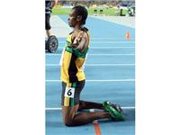 Yohan Blake becomes 100m World Champion in adizero Prime, the lightest sprint spike ever