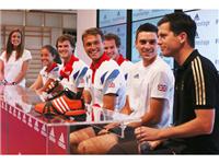 Team GB Tennis visits adidas London 2012 Media Lounge