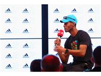 Javier Culson visits adidas London 2012 Media Lounge