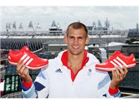 Robbie Grabarz visits the adidas London 2012 Media Lounge
