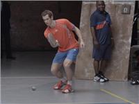 the game is the game - Andy Murray tests his new adipower barricade 7.0 in a road tennis event