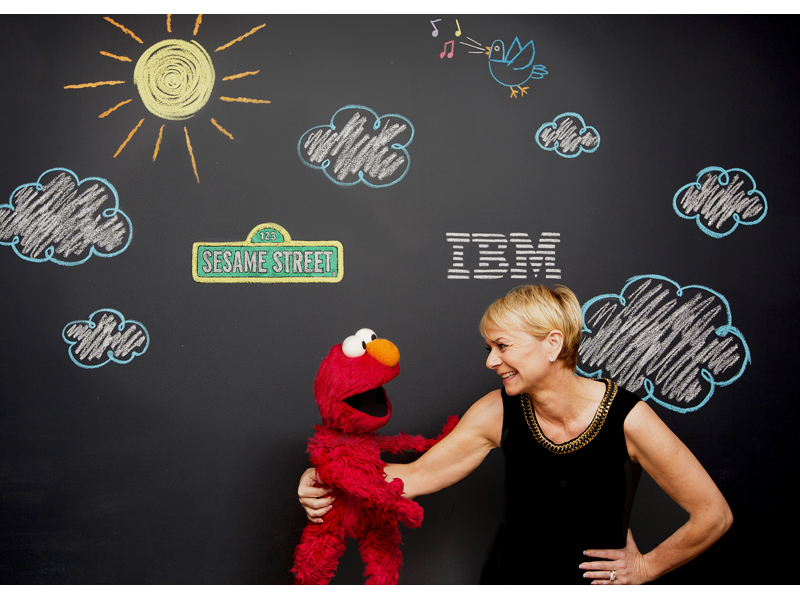 IBM's Harriet Green and Sesame Street's Elmo IBM's Harriet Green and Sesame Street's Elmo