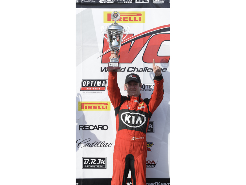 Kia Racing's Mark Wilkins pilots the No. 38 to victory at Barber Motorsports Park Kia Racing's Mark Wilkins pilots the No. 38 to victory at Barber Motorsports Park