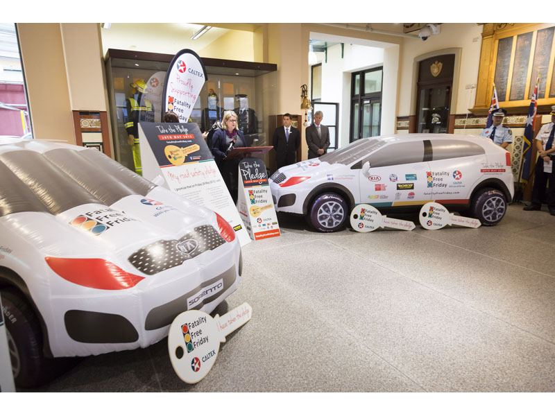 Fatality Free Friday Kia Sorento Inflatable pledge car (a) Fatality Free Friday Kia Sorento Inflatable pledge car (a)