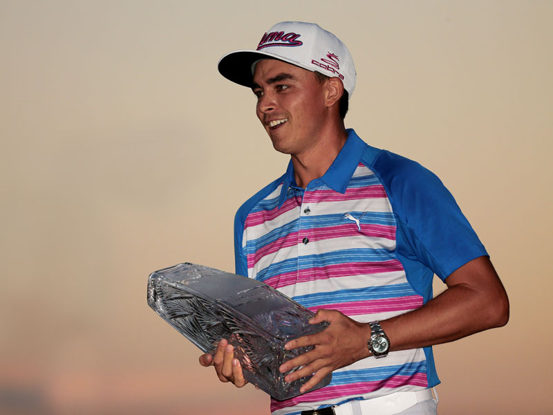 Rickie Fowler with PLAYERS Championship Trophy Rickie Fowler with PLAYERS Championship Trophy