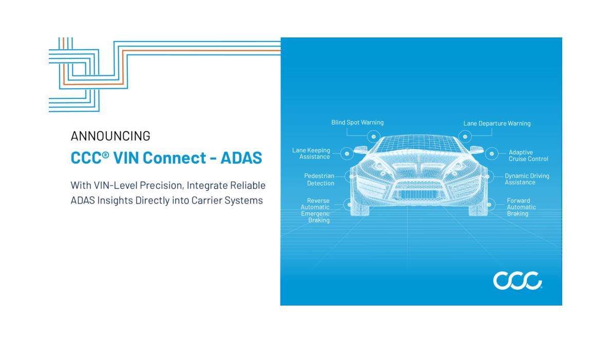 CCC Introduces Vehicle-Level ADAS Insights