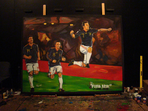 DAILY QUEST PAINTING ""FURIA ROJA"" JUNE 25 DAILY QUEST PAINTING ""FURIA ROJA"" JUNE 25