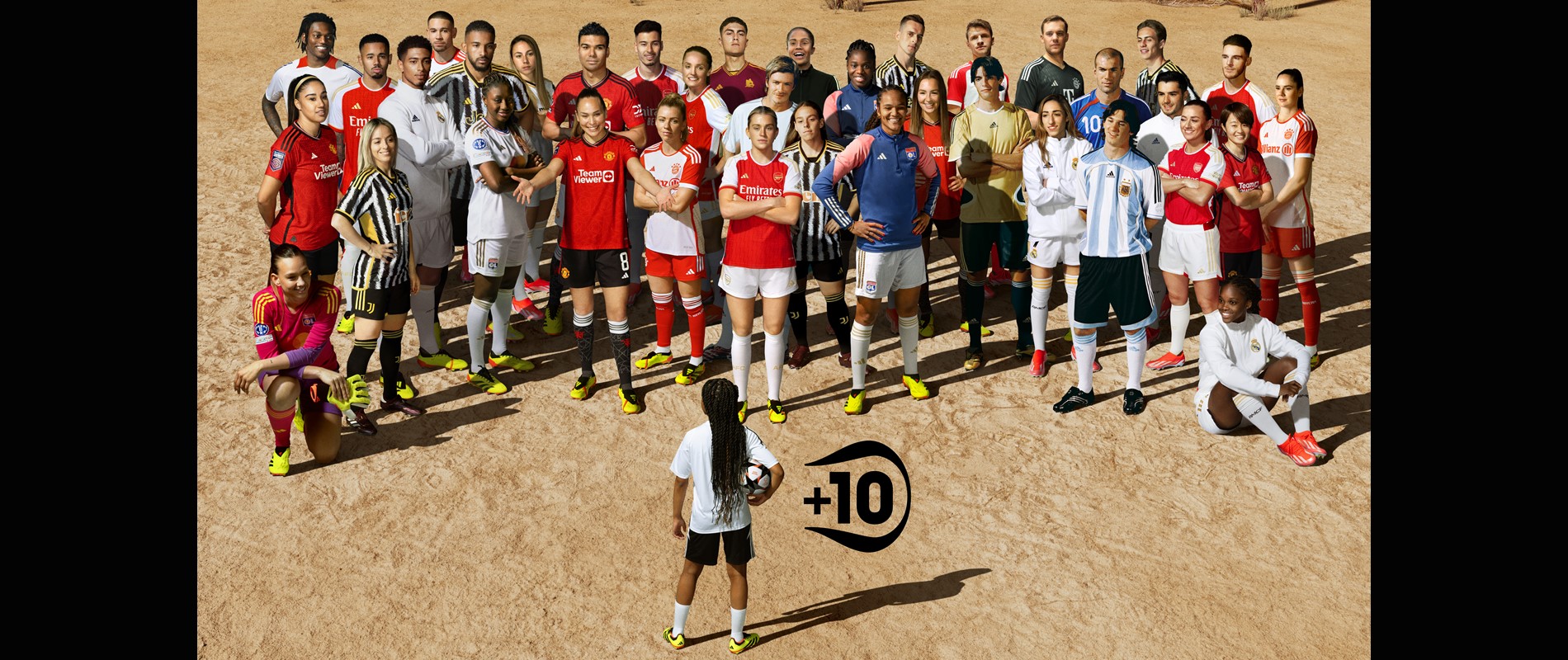 adidas Showcases Potential for Girls when Staying in Sport by Recreating Iconic 2006 Jose 10 Campaign Image with All Star Line Up of Role Models and Icons