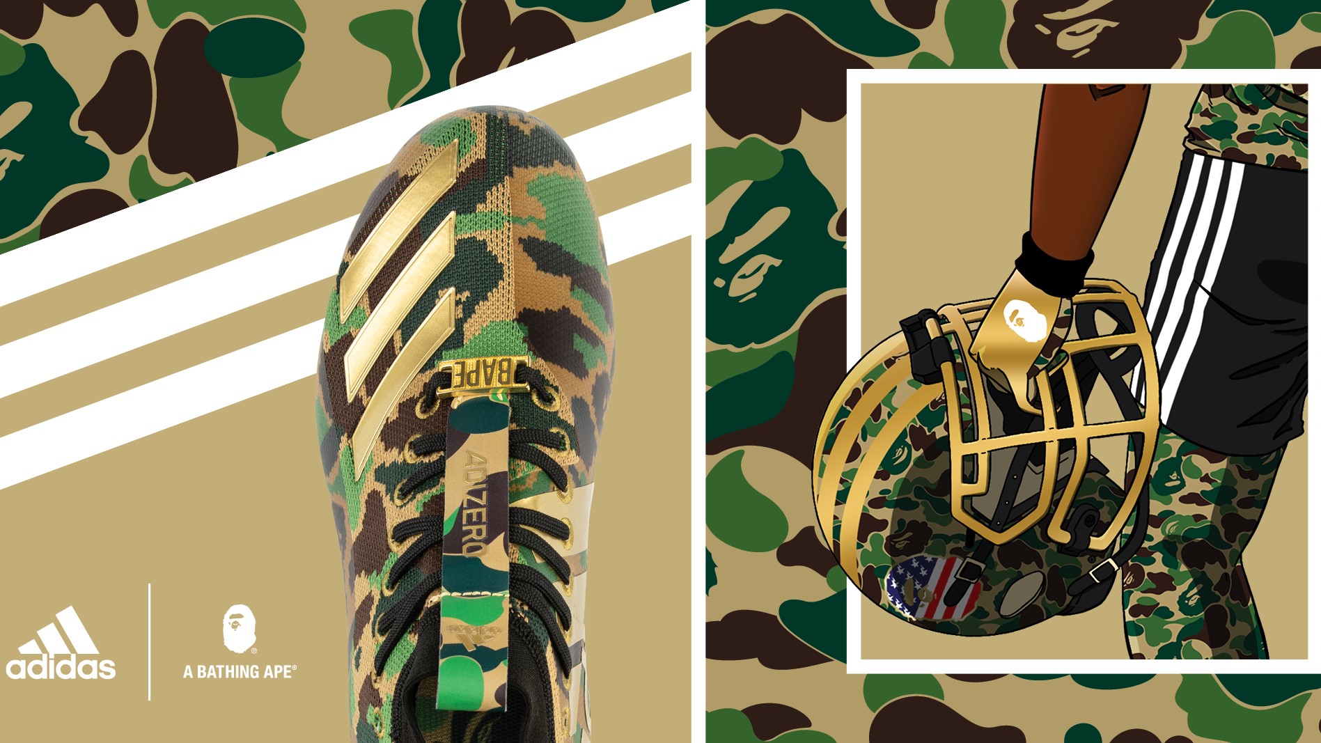 Adidas collab with bape best sale