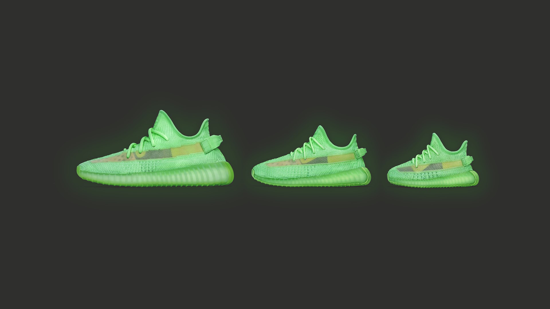 adidas yeezy green glow