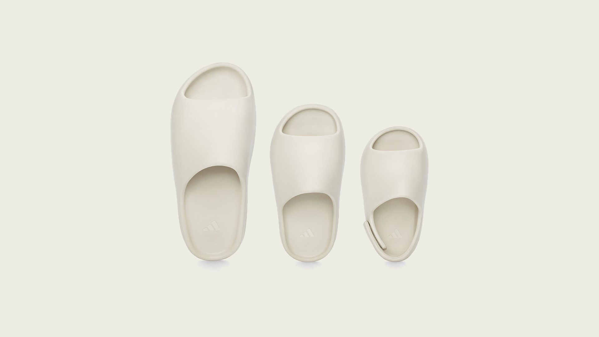adidas + KANYE WEST announce the YEEZY SLIDE Desert Sand, the YEEZY SLIDE  Bone, and the YEEZY SLIDE Resin