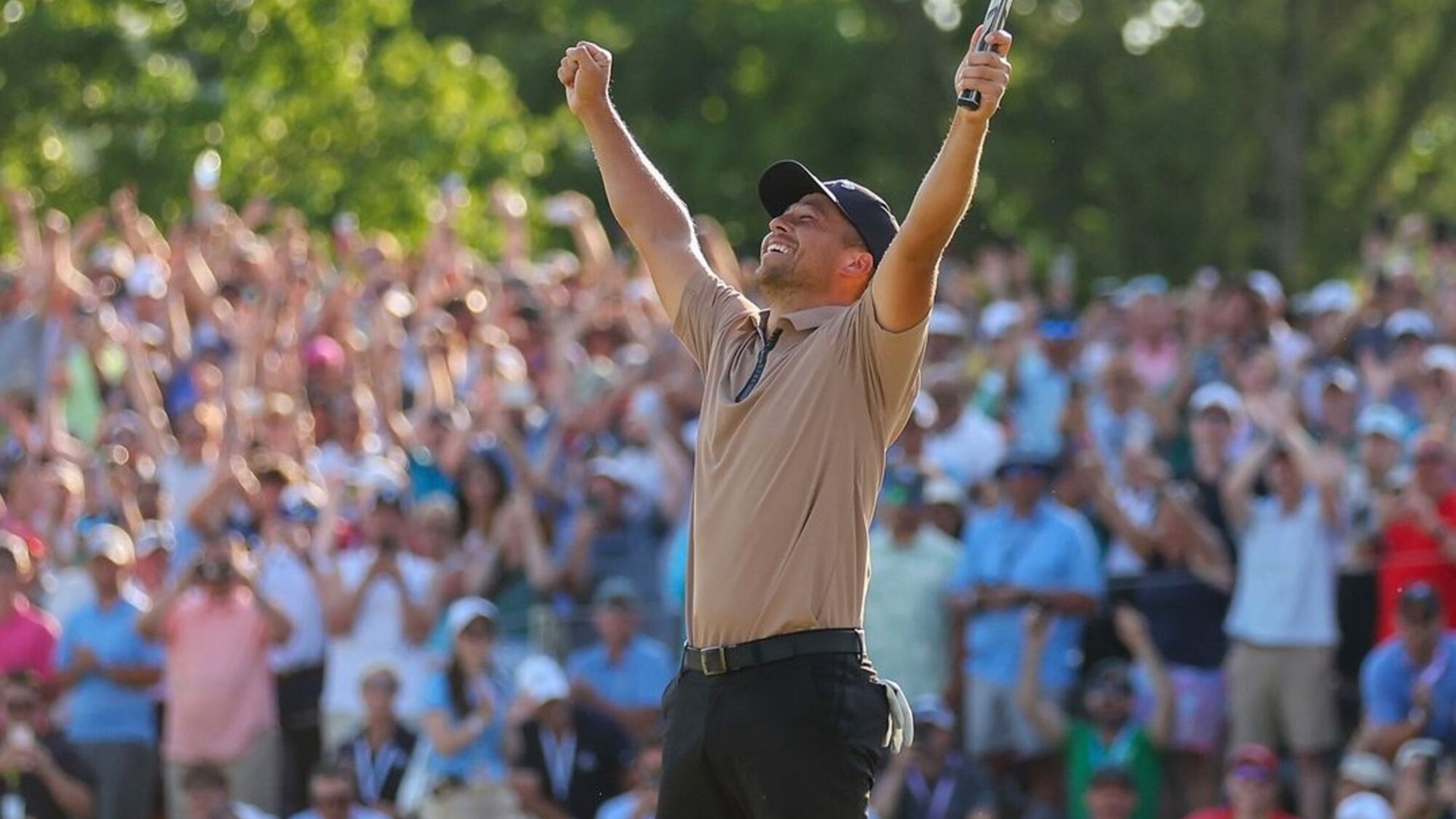 Xander Schauffele winning the PGA