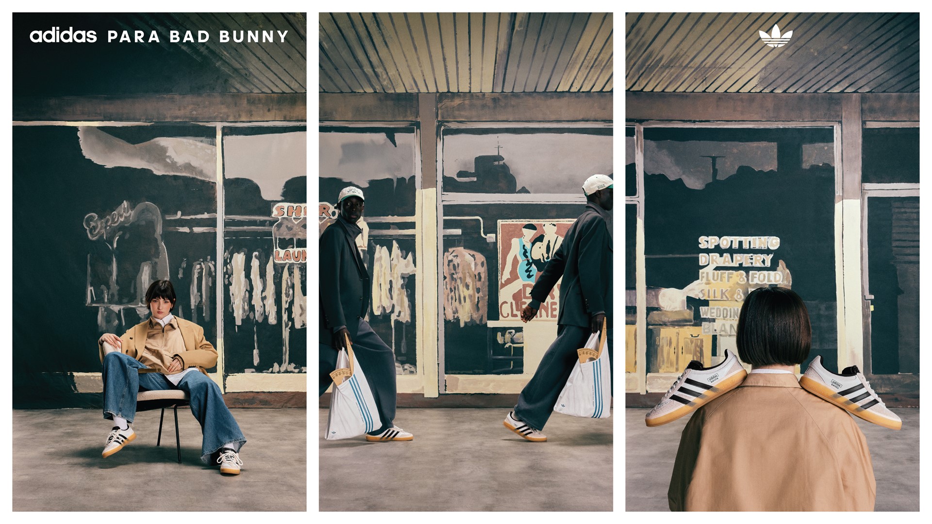 adidas Originals and Bad Bunny Release Gazelle Indoor Introduce adidas PARA BAD BUNNY Branding