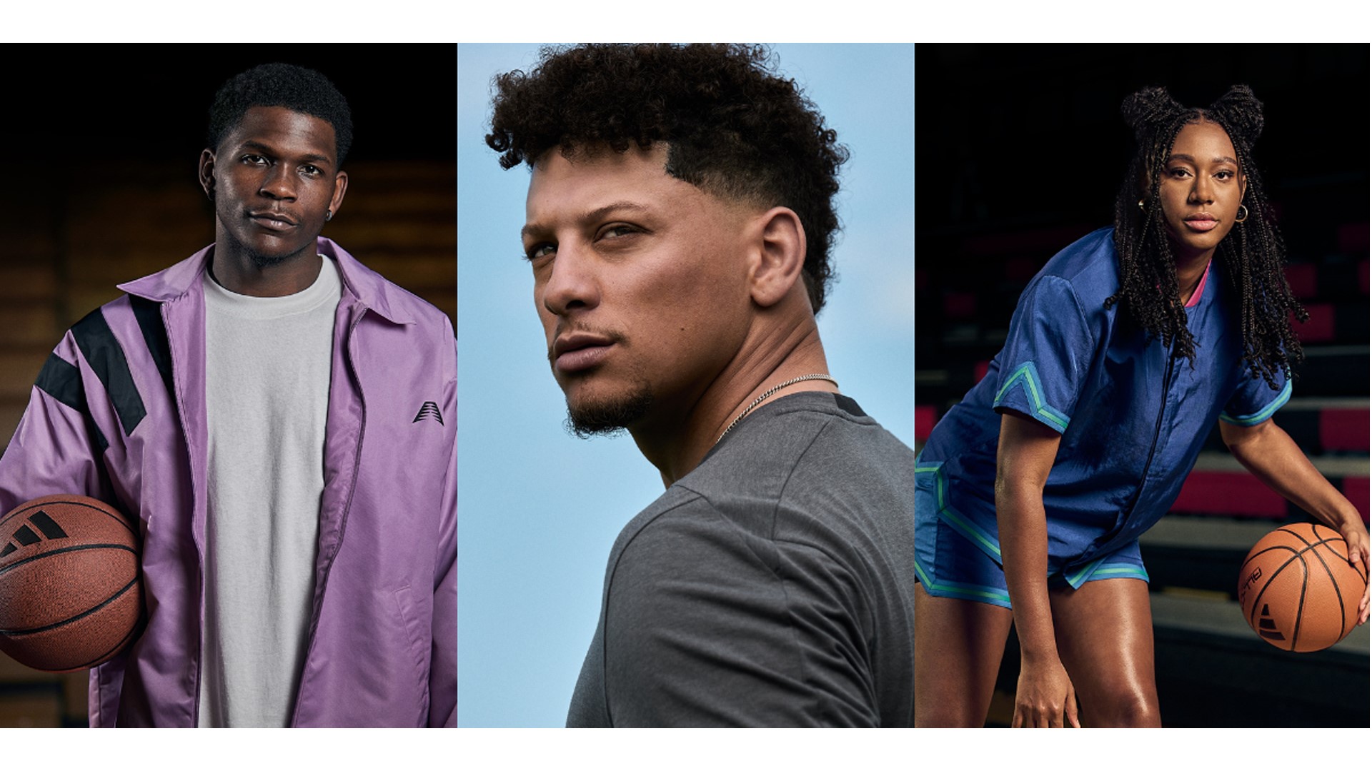 Iconic adidas Athletes Anthony Edwards Patrick Mahomes Aliyah Boston