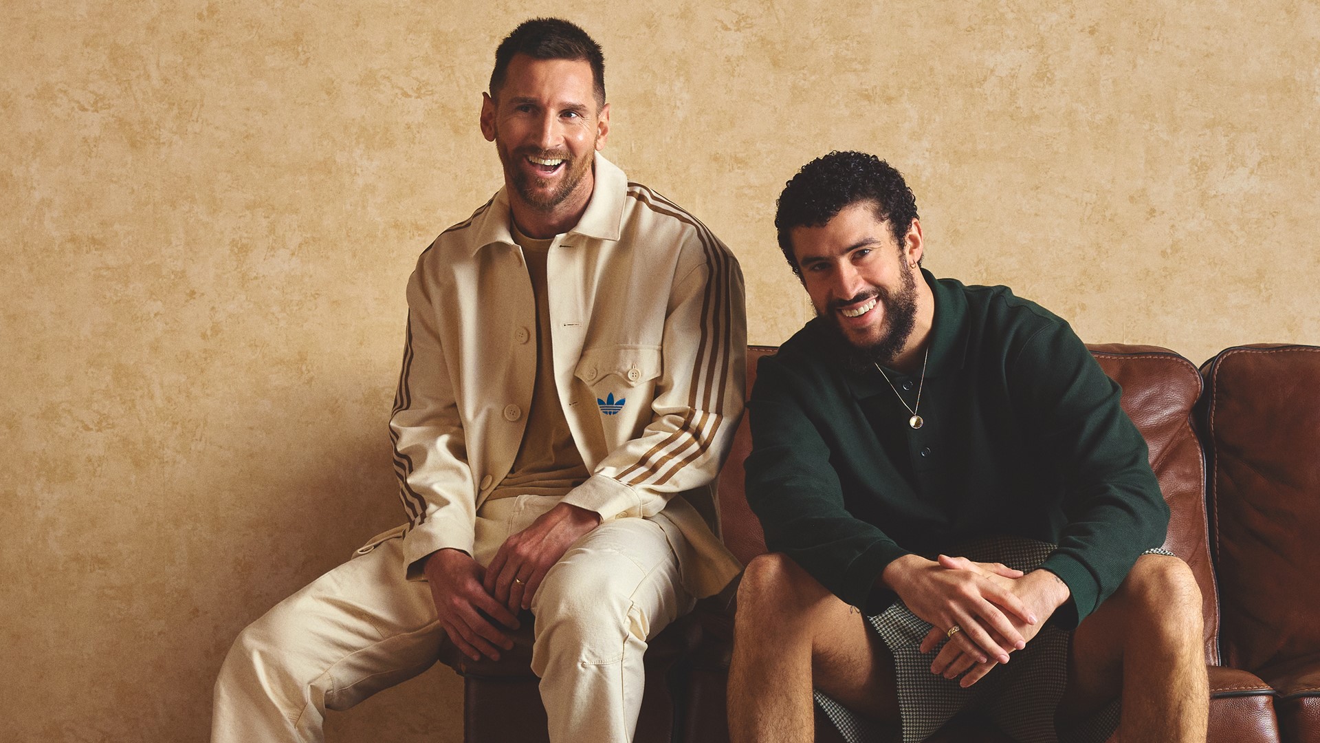 Icons Unite Icons Bad Bunny and Lionel Messi Team Up Celebrate their new adidas Collection