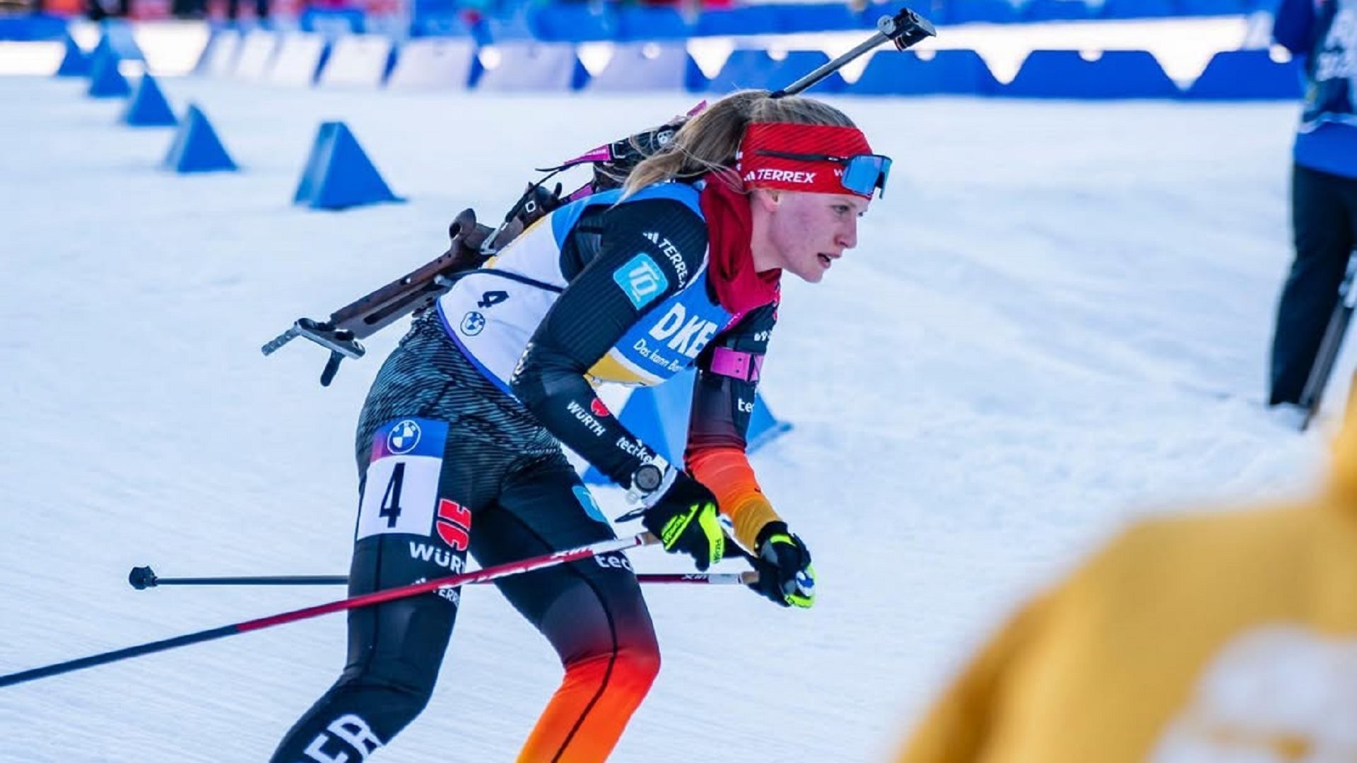 adidas duo Selina Grotian and Justus Strelow claim a podium finish in a high energy relay race at the Biathlon World