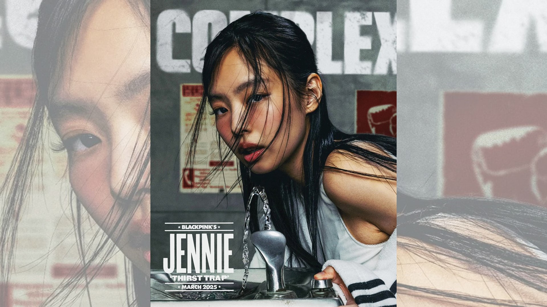 K pop mega star Jennie takes the cover of Complex Magazine s March issue rocking a classic adidas three stripes bodysu