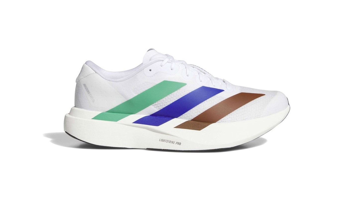 The Adizero Evo SL is reimagined by Pharrell Williams in two new colorways paying tribute to the original Earth desig