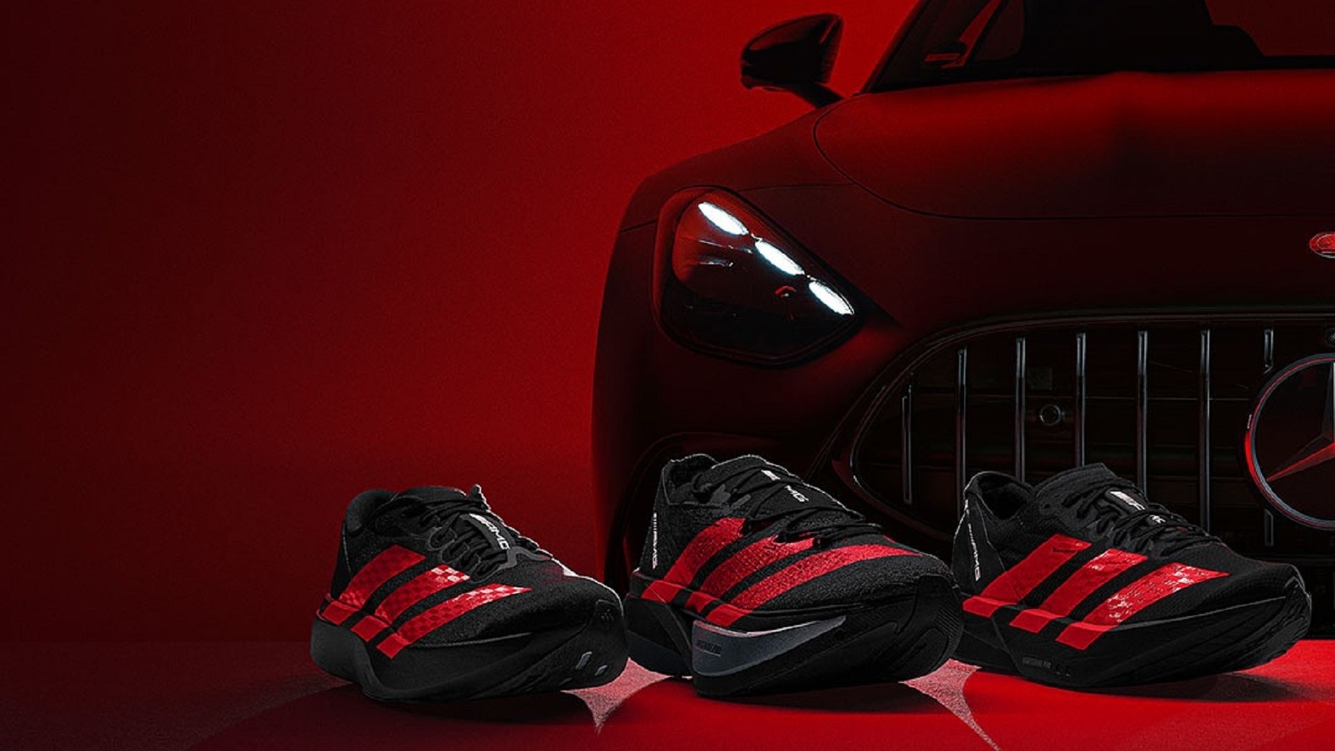 The new ADIZERO X AMG drop celebrates the new partnership between AMG and adidas setting out to challenge the limits