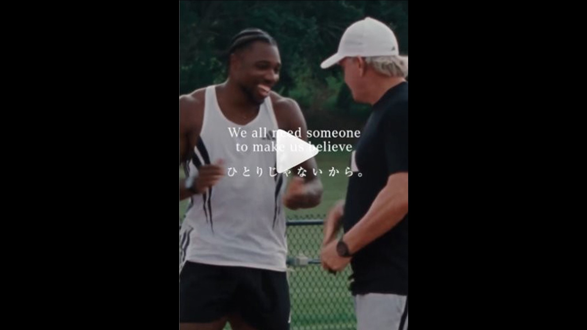 Tokyo awaits Noah Lyles and his coach remind us in the latest video that we all need someone to make us believe