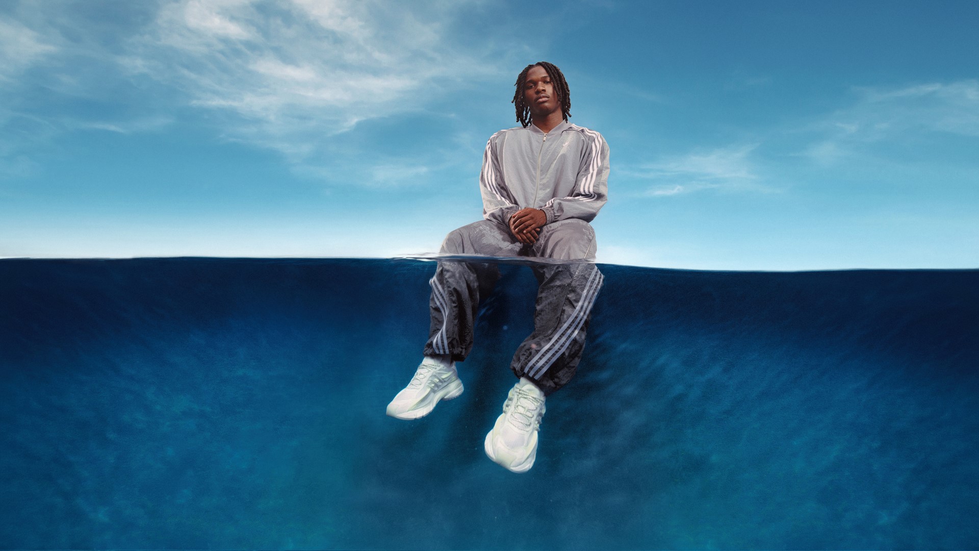 Adidas × Pharrell Williams · VIRGINIA Adistar Jellyfish official collaboration image
