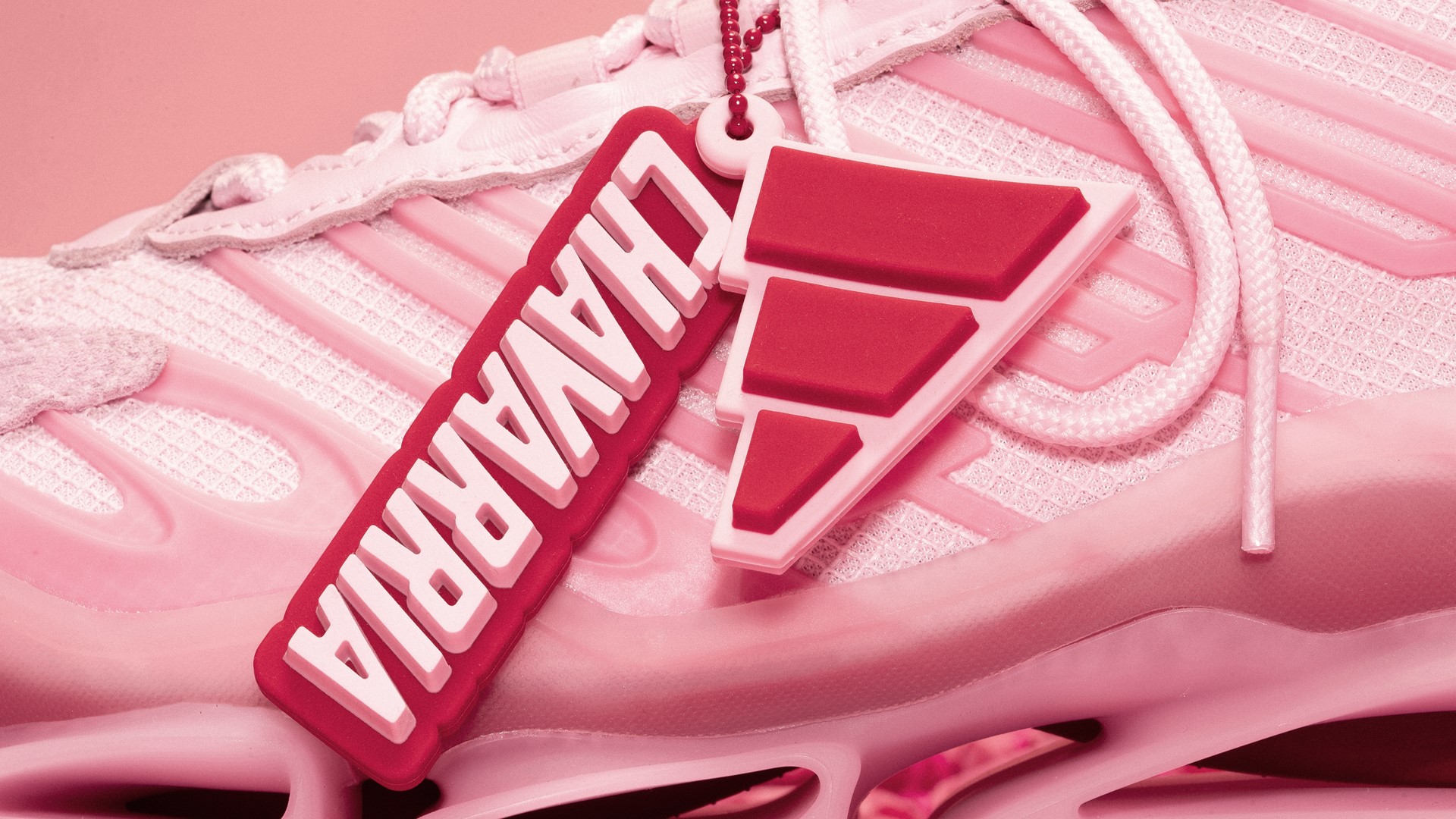 Adidas × Willy Chavarria · Pink Megaride AG official collaboration image