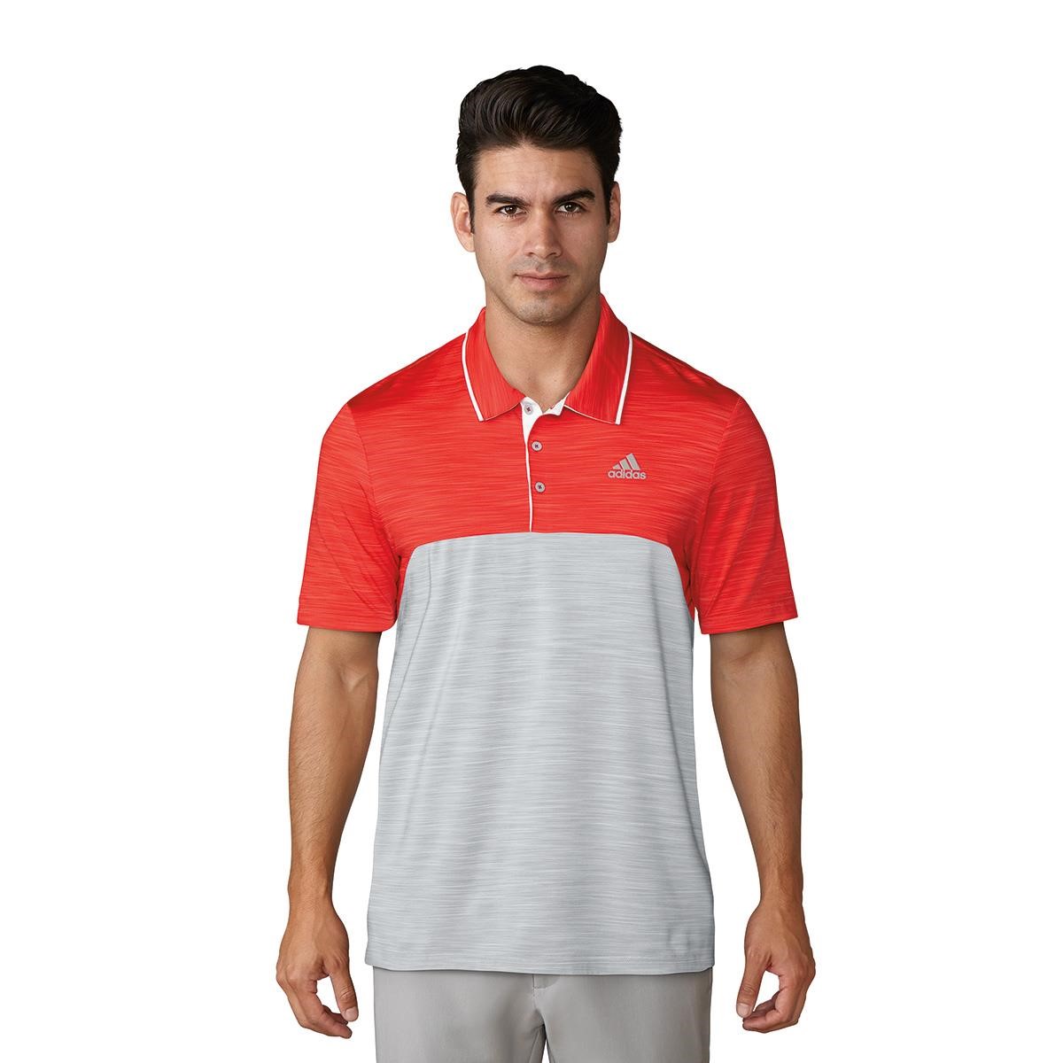 UP Heather blocked Polo red grey