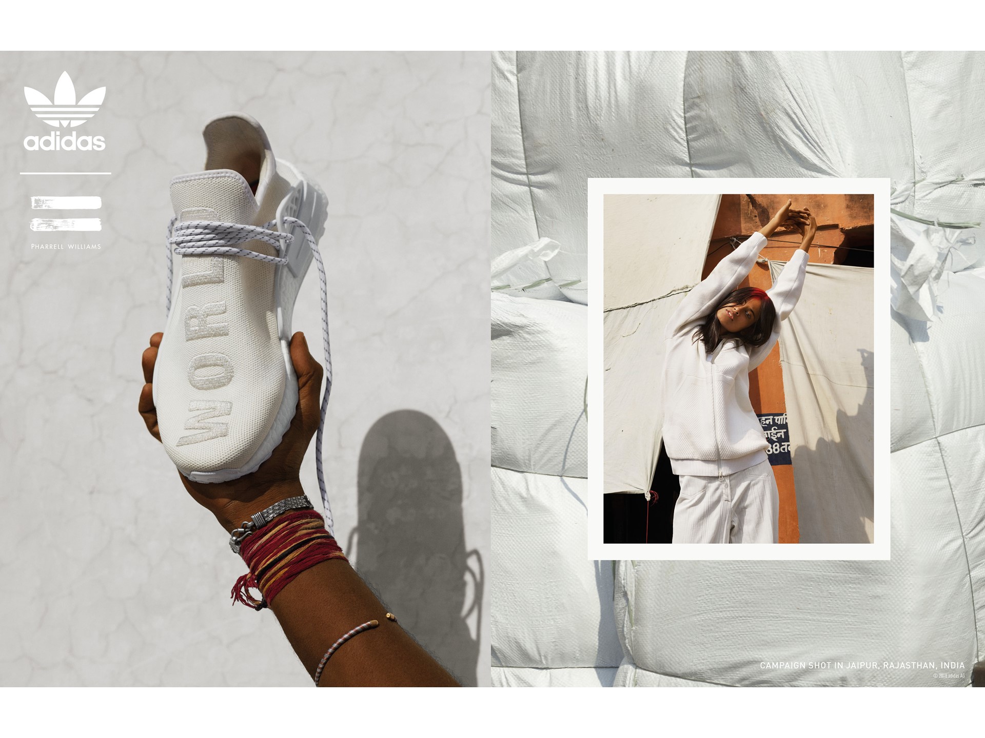 adidas Originals PHARRELL WILLIAMS Hu Holi Blank Canvas PR Horizontal NMD