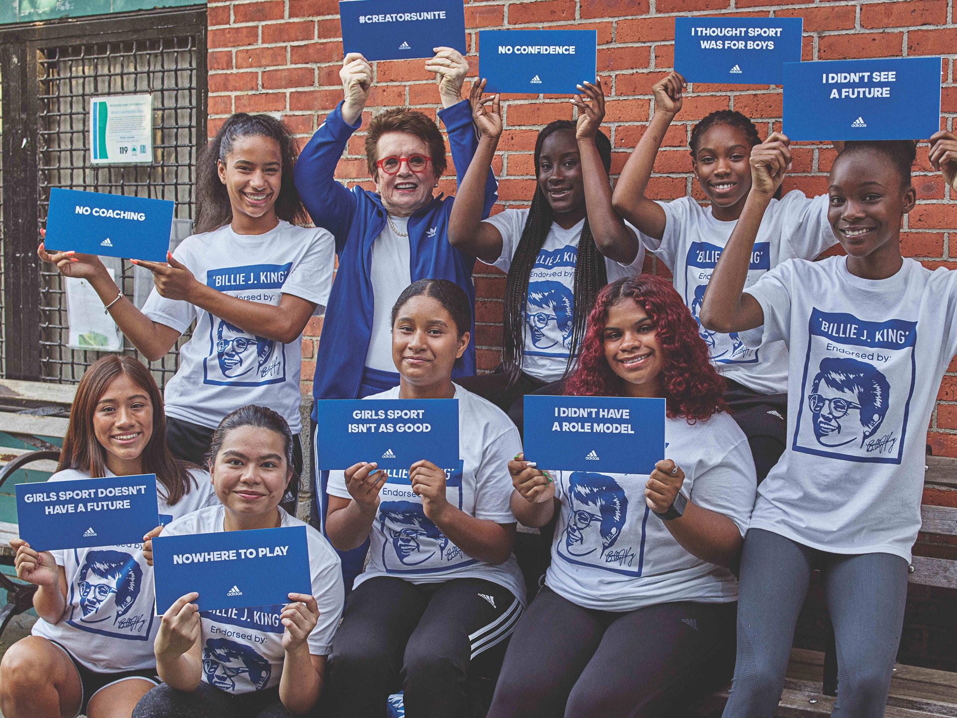 Billie Jean King and local NYC Young Athletes 2