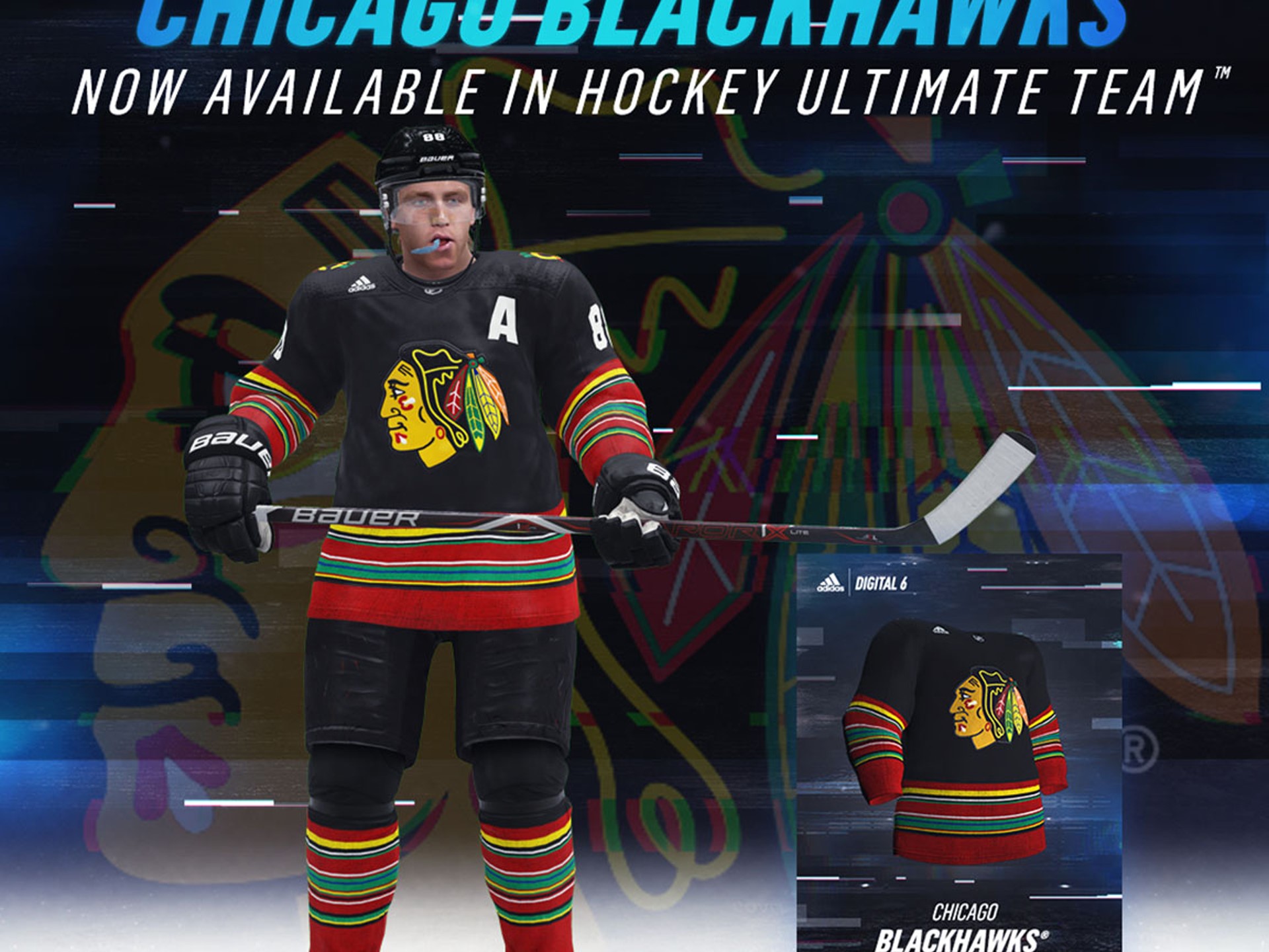 adidas Hockey x EA Digital6 Blackhawks