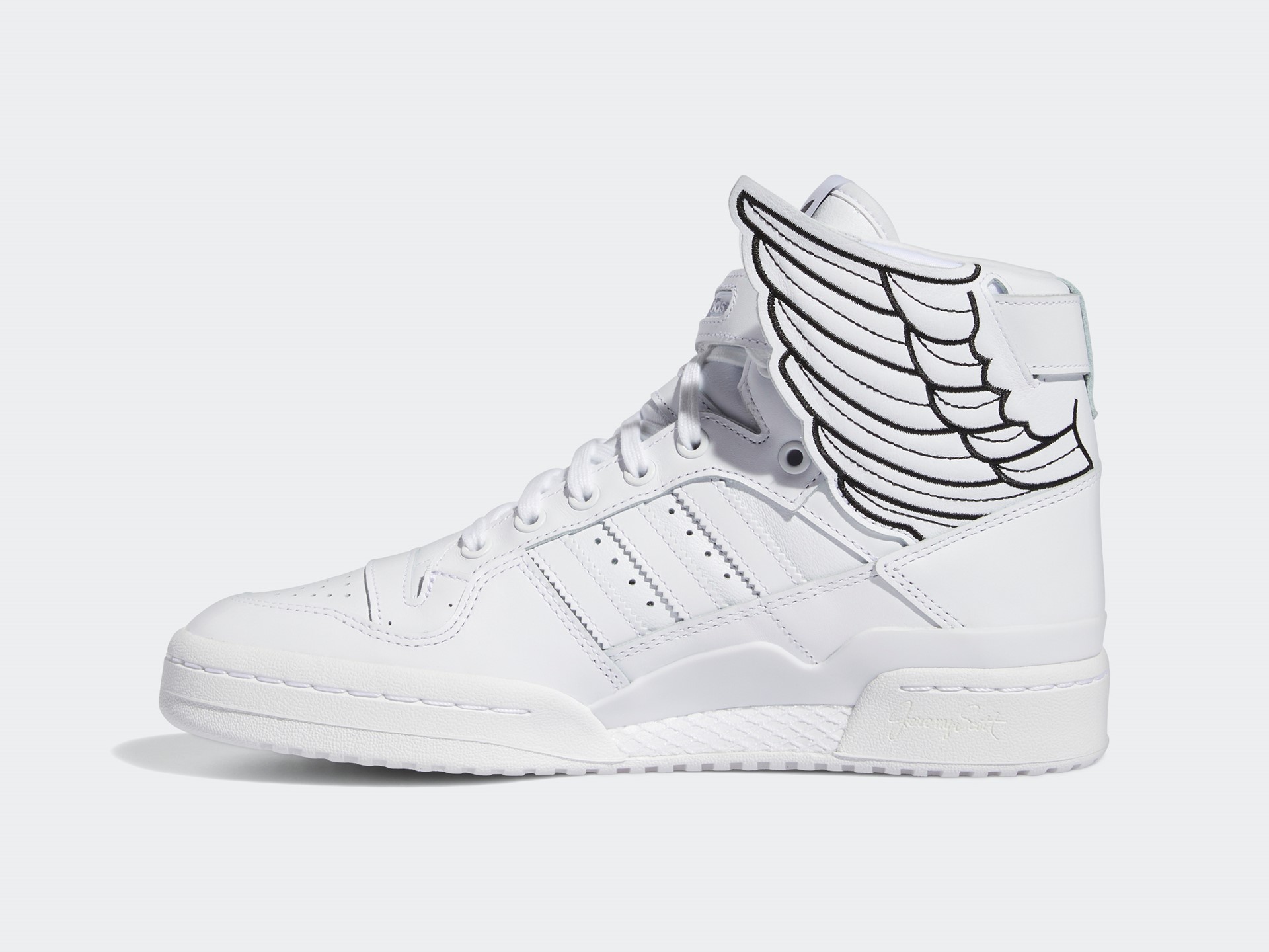 jeremy scott adidas black and white