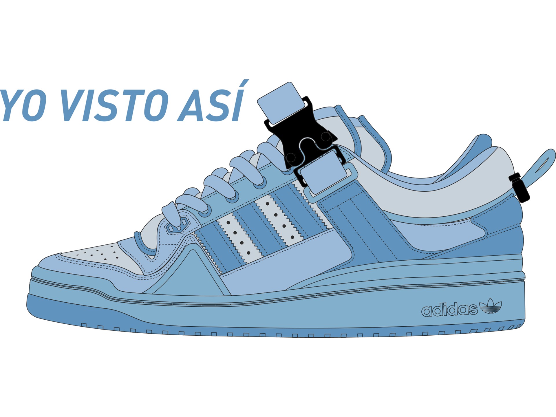 adidas x Bad Bunny - Side Lateral Left View