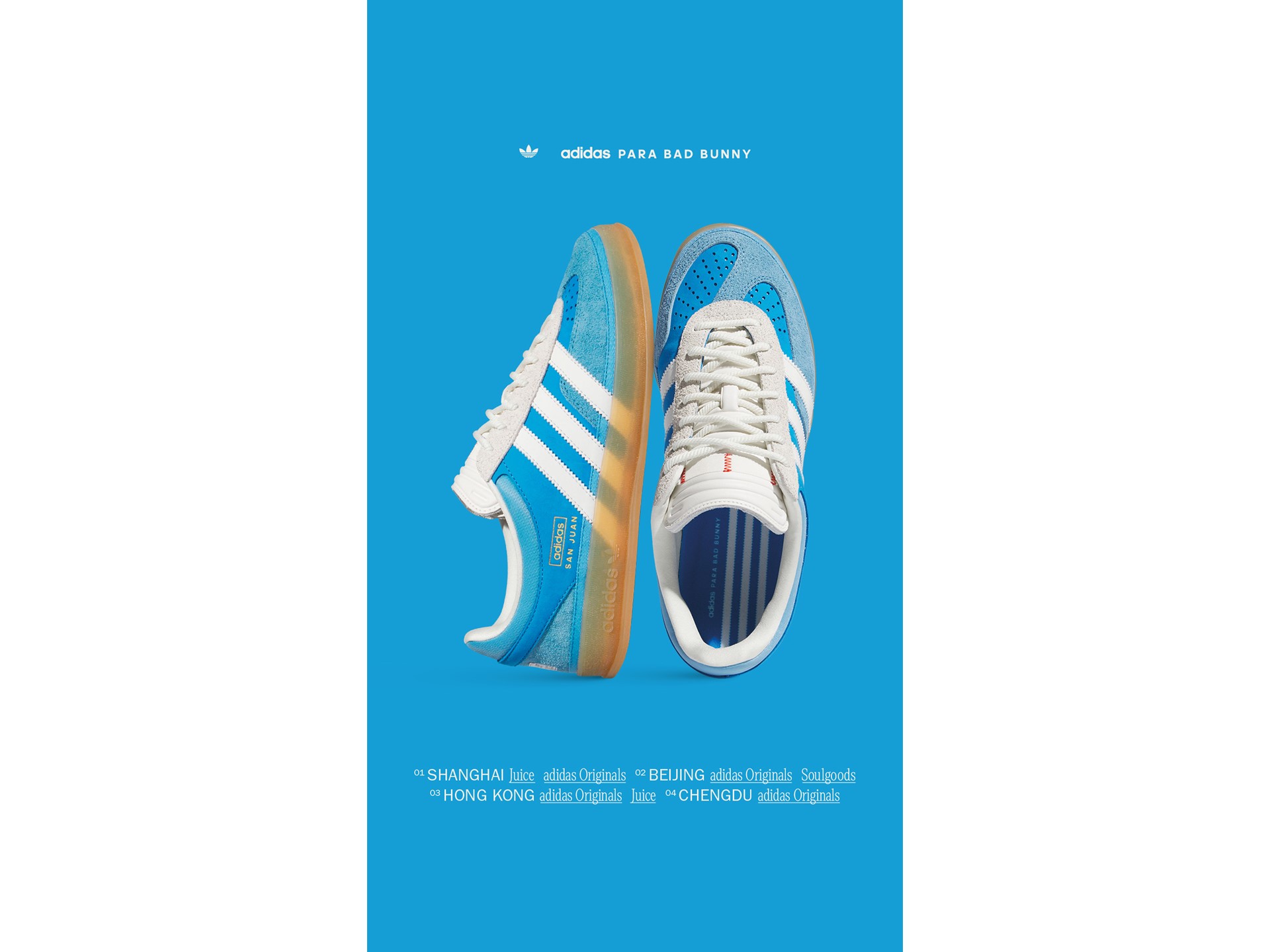 adidas Originals and Bad Bunny Gazelle San Juan Great China Stores