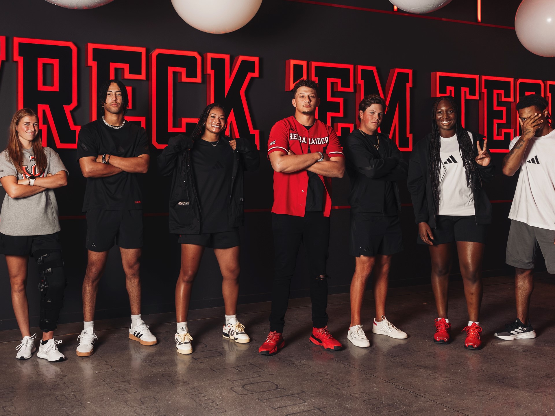 adidas signed six student-athletes at Texas Tech University