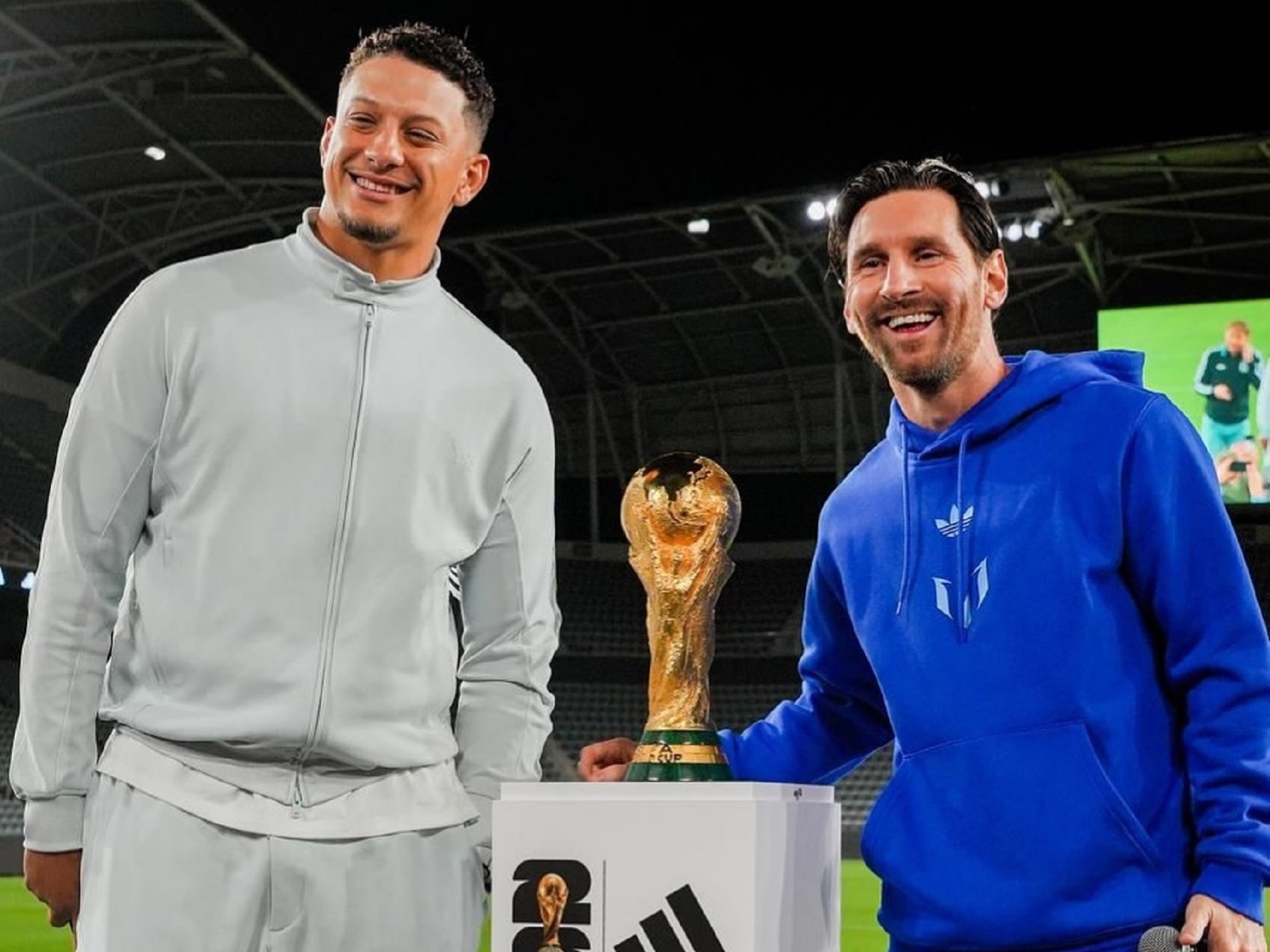  メッシ 10 ジャージ 2026 FIFA World Cup Lionel Messi and Patrick Mahomes in LA for FIFA World Cup 2026