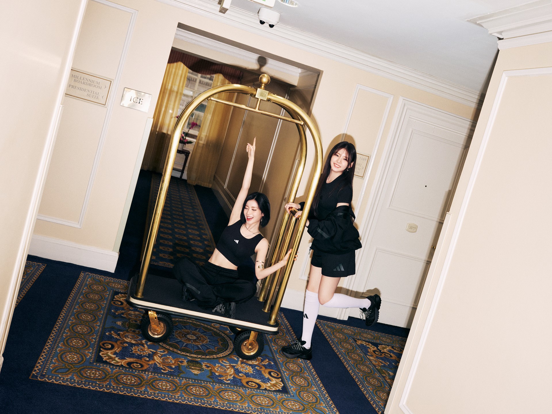 ADIDAS Z N E Babymonster Black Hoodie