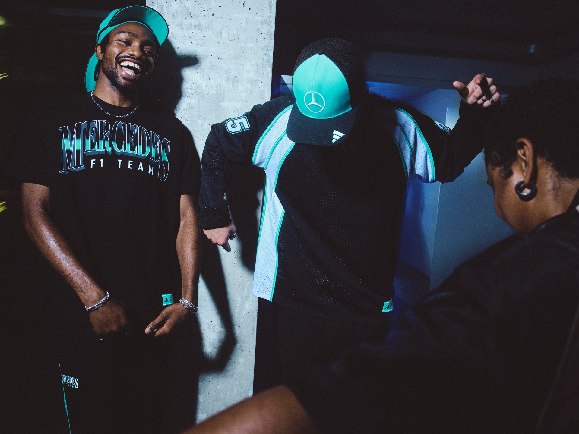 adidas x Mercedes AMG PETRONAS F1 Las Vegas Collection Group Shot