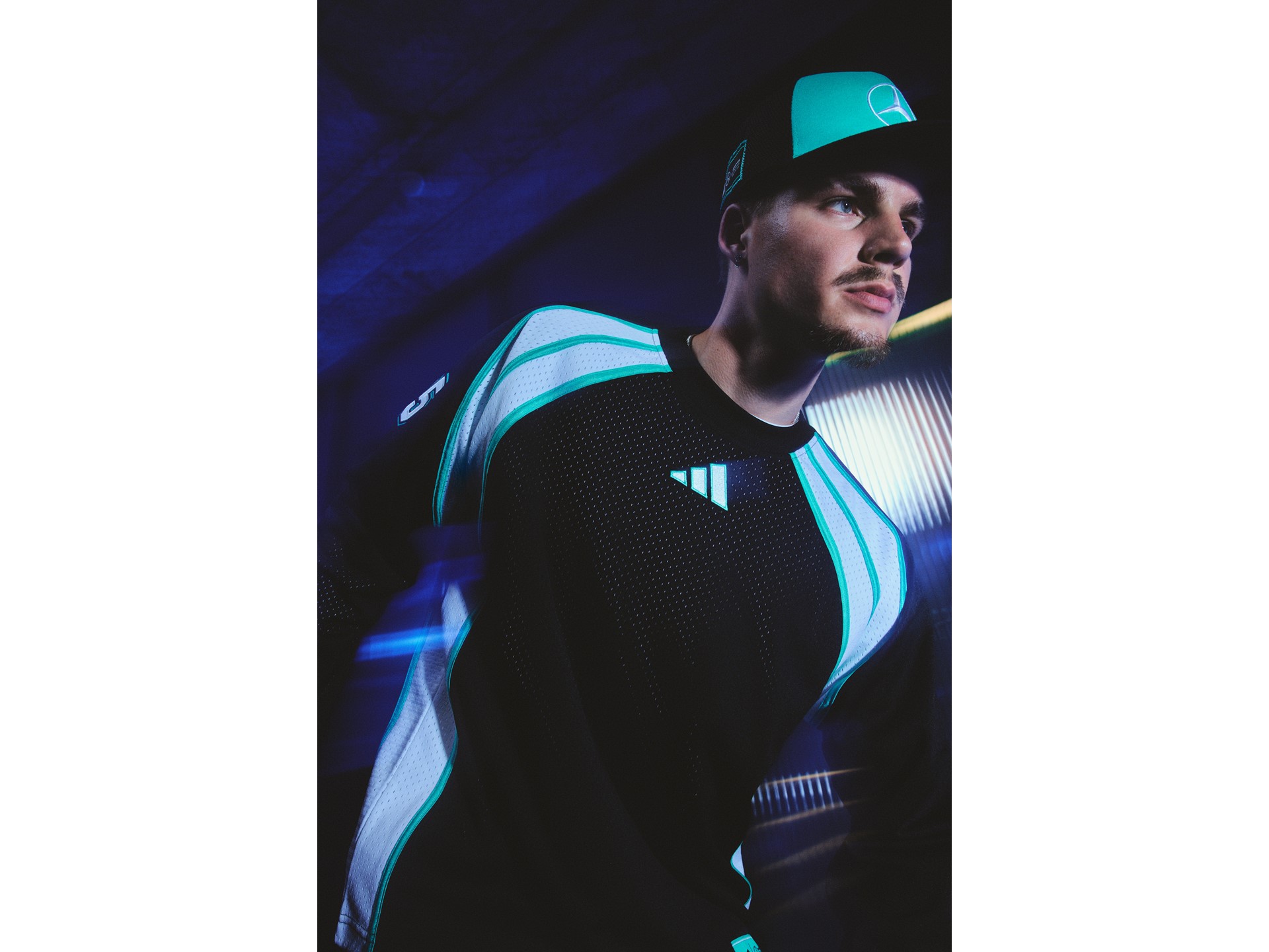 adidas x Mercedes AMG PETRONAS F1 Las Vegas Collection Key Look