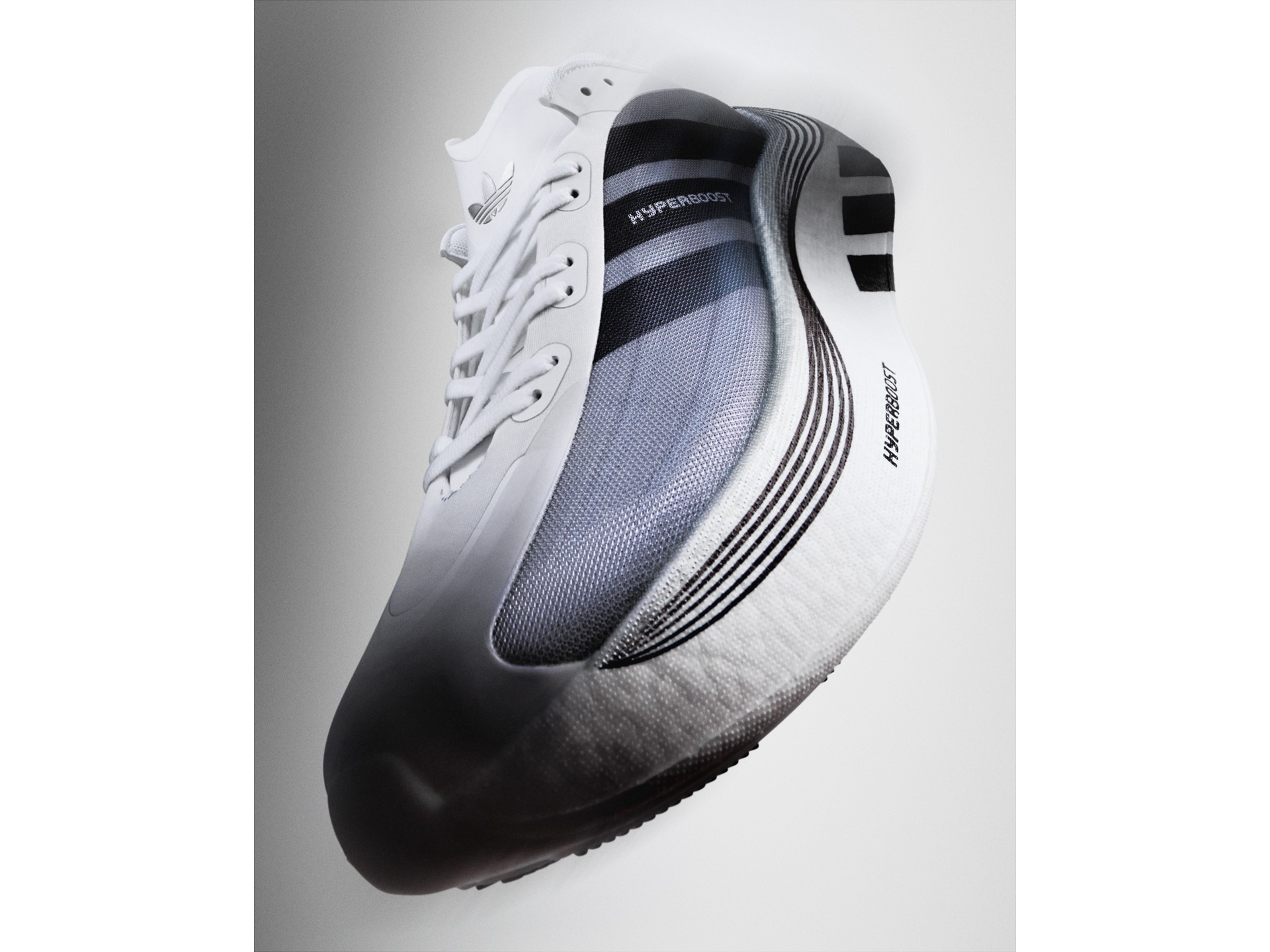 HYPERBOOST EPHR LT Right Toe Detail White Blackstripes