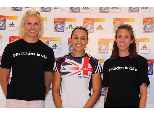Jennifer Suhr and Jessica Ennis and Morgan Uceny Jennifer Suhr and Jessica Ennis and Morgan Uceny