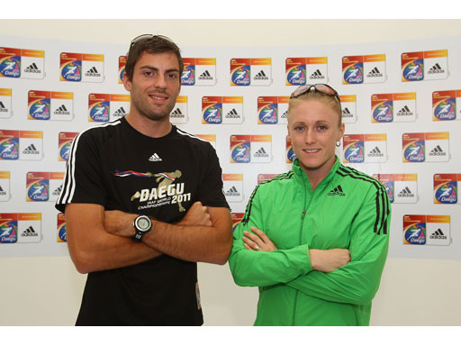 Mitchell Watt (Long jump, AUS) and Sally Pearson (100m Hurdles, AUS) Mitchell Watt (Long jump, AUS) and Sally Pearson (100m Hurdles, AUS)