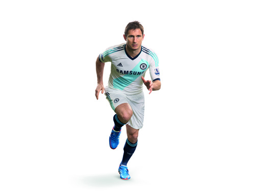 Lampard running in new adidas Chelsea Away kit Lampard running in new adidas Chelsea Away kit
