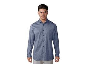 Stretch-woven Oxford noble indigo - Front